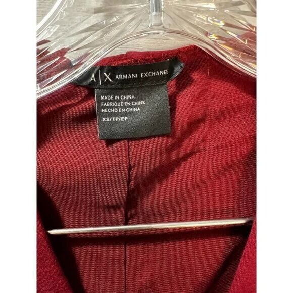 A/X Armani Exchange‎ Sleeveless Burgundy Midi Dress With Slit XS - Picture 4 of 4